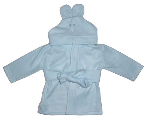 data-317.jpg Fleece Robe With Hoodie Blue - Image 1
