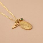 Fingerprint Necklace, Fingerprint Jewelry With Birthstone - Image 5