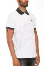 Italian Print Collared Polo Shirt - Image 2