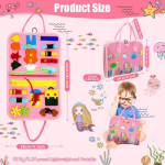 Montessori Toddler Busy Board,Autism Sensory Toys Educational Activity - Image 5