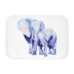Mother and Baby Auspicious Elephant Bath Mat Home Accents - Image 2