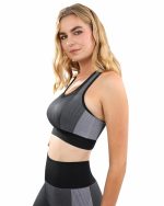 Arleta Seamless Sports Bra - Black - Image 3