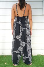 Black Butterfly Hippie Jumpsuits, Boho Rompers, Festival Clothing - Image 5