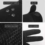 Thermal Gloves Winter Cycling Gloves With Wrist Support Touch Screen - Image 6