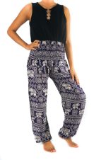 Purple Elephant Pants Harem Pants Boho Pants - Image 5