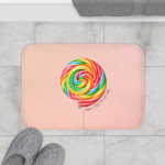 Lollipop Sweetness of Life Message Bath Mat - Image 2