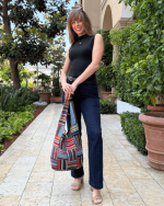 Kathmandu Collection Patchwork Striped Hobo Bag - Image 11