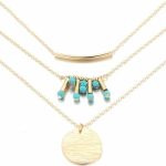 Turquoise Multilayer Necklace - Image 2