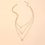 Zircon Necklace Multi-layer Five-pointed Star Love Water Drop Pendant - Image 10