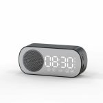 Music Alarm Clocks Mirror FM Radio LED Bluetooth Speaker - Image 5