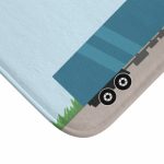 Truck On The Road Bath Mat - Image 3