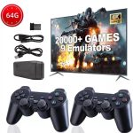 4K Retro Game Console Plug-Play 20000- Video Game Stick-2x Wireless