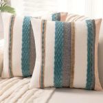 Boho Striped Chenille Throw Pillowcases - Image 2
