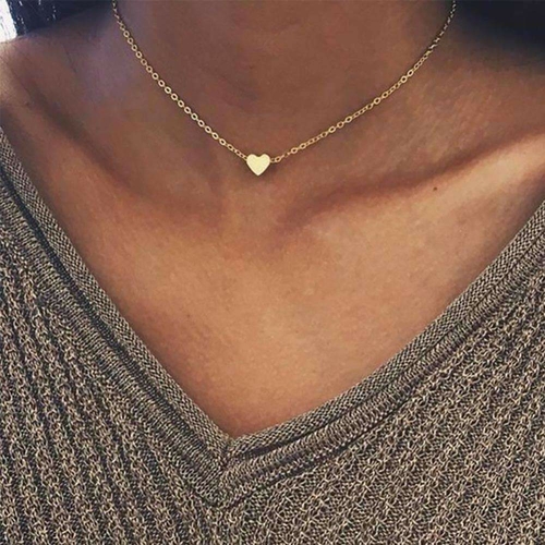 heart-soul-choker-necklace-chakrasactivated-gold-444400.jpg Dainty Heart Chain - Image 1