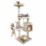 PaWz 1.1M Cat Scratching Post Tree Gym House Condo Furniture Scratcher - Image 2