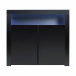 Levede Buffet Sideboard Storage Cabinet Modern High Gloss Furniture - Image 2