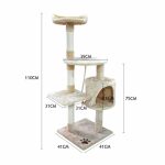 PaWz 1.1M Cat Scratching Post Tree Gym House Condo Furniture Scratcher - Image 3