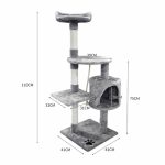PaWz 1.1M Cat Scratching Post Tree Gym House Condo Furniture Scratcher - Image 3