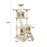 PaWz 1,8M Cat Scratching Post Tree Gym House Condo Furniture Scratcher - Image 3