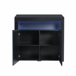 Levede Buffet Sideboard Storage Cabinet Modern High Gloss Furniture - Image 6