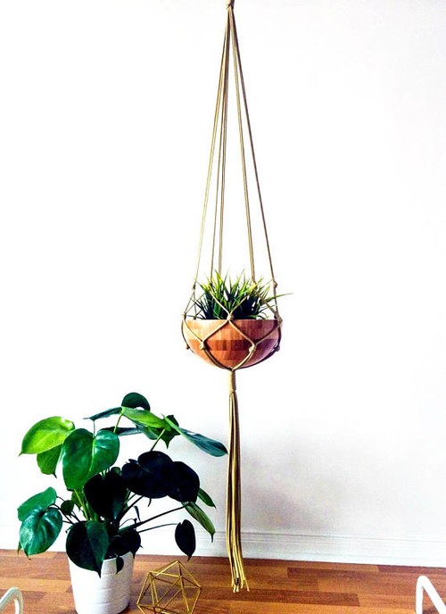 il_570xN.1402775807_4mdc.jpg Macrame Plant Hanger, Hanging Planter - Image 1