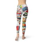Womens Comic Book Leggings - Image 5