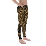 Mens Leggings - Art Deco Steam Punk Owl Design - Image 2