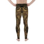 Mens Leggings - Art Deco Steam Punk Owl Design - Image 3
