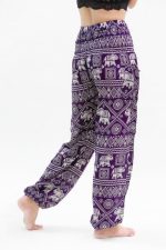 Purple Elephant Pants Harem Pants Boho Pants - Image 4