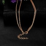 Marble Chevron Double Layer Necklace - Image 4