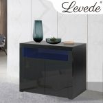 Levede Buffet Sideboard Storage Cabinet Modern High Gloss Furniture - Image 7