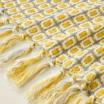 Pastoral Style Yellow Knitted Woolen Blanket - Image 2