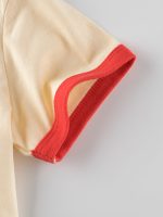 Plaid Red Heart Printing Girls’ T-Shirt In European And American Style - Image 5