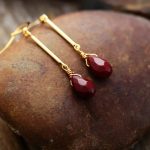 Red Jasper Dangle Earrings - Image 2