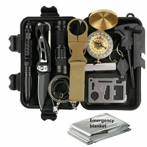 s-l1600_8717f228-a571-45e8-be14-05a677d917f8.jpg 14 in 1 Outdoor Emergency Survival And Safety Gear Kit Camping - Image 1