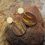 Tiger Eye Dangle Earrings - Image 2