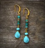 Turquoise Jasper Earrings - Image 5