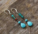 Turquoise Jasper Earrings - Image 4