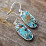 Turquoise Stone Classic Earrings - Image 5