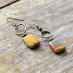 Vintage Natural Jasper Earring - Image 2