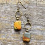 Vintage Natural Jasper Earring - Image 5