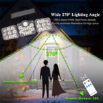 Solar Outdoor Lights 138 LED 3-Head Adjustable 360°Rotating Wide-Angle - Image 4