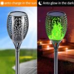 2 Pcs Solar Lights Outdoor Solar 12 Led Torch Flickering Flame Lights - Image 17