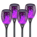 4 Pack Solar Lights Outdoor Solar 12 Led Torch Flickering Flame Lights - Image 12