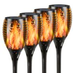 4 Pack Solar Lights Outdoor Solar 12 Led Torch Flickering Flame Lights - Image 22
