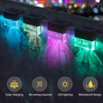 4 Pack Outdoor Deck Lights Solar Color Changing Path Garden Patio - Image 2