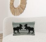 24inches x 5inches x 16inches Lodge Gray Pillow Cover With Poly Insert - Image 5