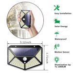 Split Type Solar 100COB Led Induction Wall Light Indoor Outdoor Garden - Image 5