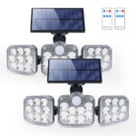 Solar Outdoor Lights 138 LED 3-Head Adjustable 360°Rotating Wide-Angle - Image 10