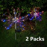 2PCS Solar Fireworks Lamps 90 LED Multi-Color Outdoor Christmas Lights - Image 6